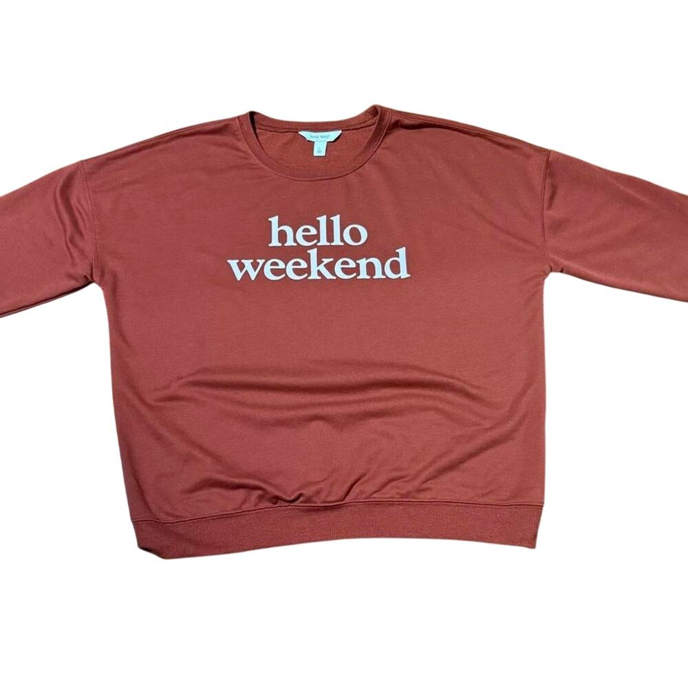 Nine West Burgundy Sweatshirt